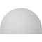 Ekena Millwork Round Top Surface Mount PVC Gable Vent w/ 2"W x 1-1/2"P Brickmould Frame, 42"W x 26"H GVPRT42X2602SN - alternate 3